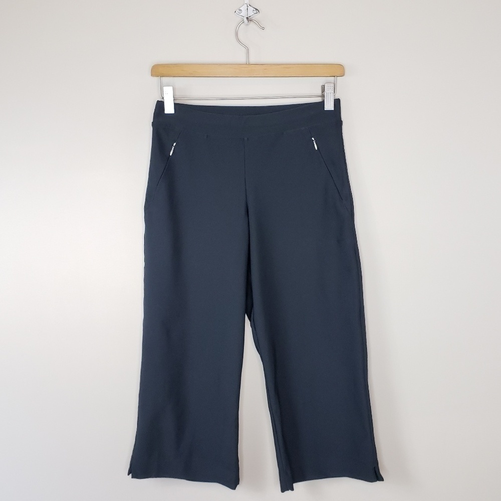 Lucy Cropped Black Gaucho Pants Size XS